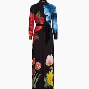 Alice + Olivia CHASSIDY MAXI SHIRT DRESS